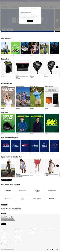 スクリーンショット www.pgatoursuperstore.com
