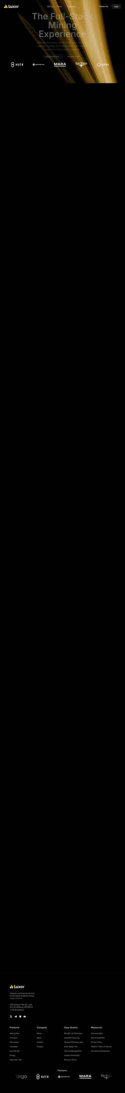 Screenshot luxor.tech