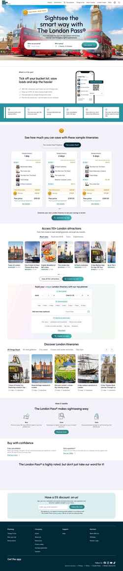 Zrzut ekranu londonpass.com