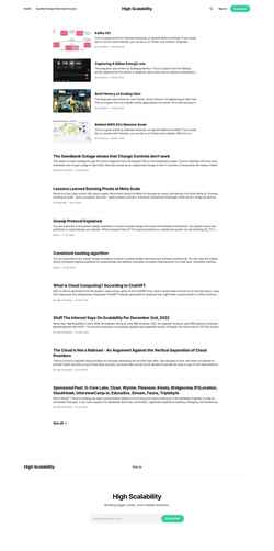 Screenshot highscalability.com