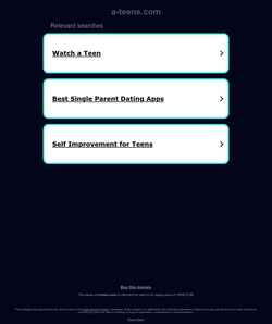 Screenshot www.a-teens.com