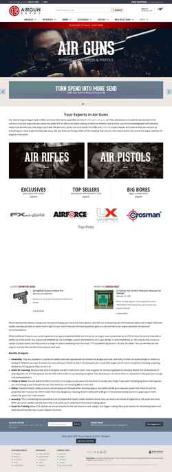 Skærmbillede www.airgundepot.com