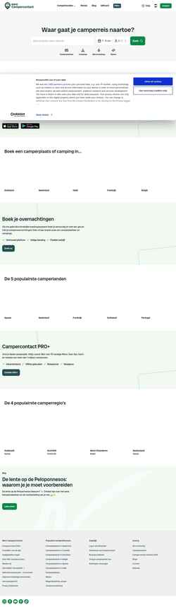 Screenshot www.campercontact.com