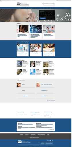 Screenshot www.nidcd.nih.gov