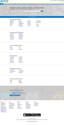 Skærmbillede www.pricecharting.com