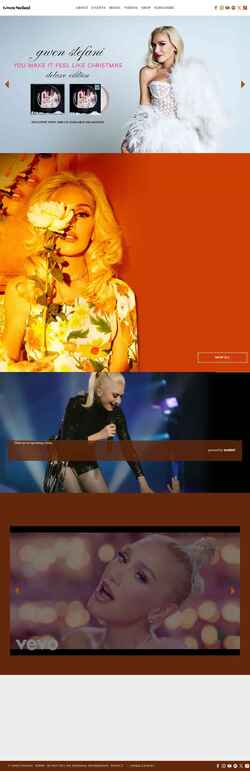 Captura de pantalla www.gwenstefani.com