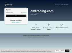 Screenshot www.emtrading.com