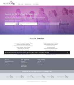 Captura de pantalla www.summerjobs.com
