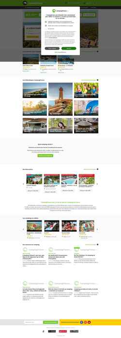 Ekran görüntüsü www.campingfrance.com