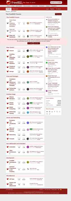 截屏 forums.freebsd.org