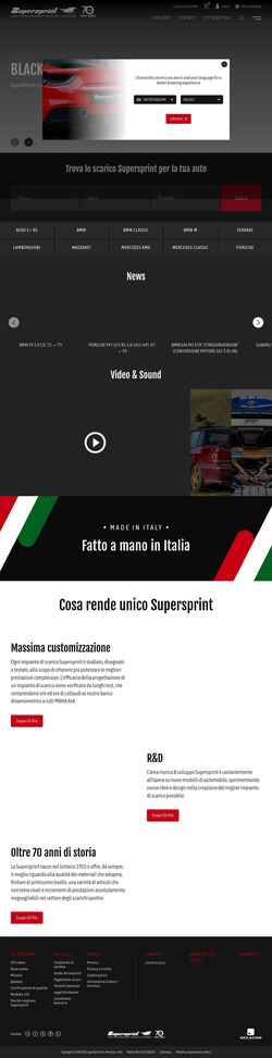 Schermata www.supersprint.com
