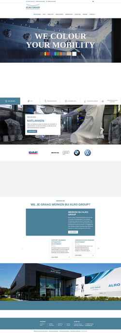 Screenshot www.alro-group.com