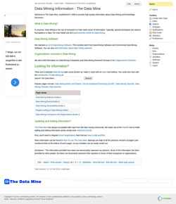 Schermafbeelding www.the-data-mine.com