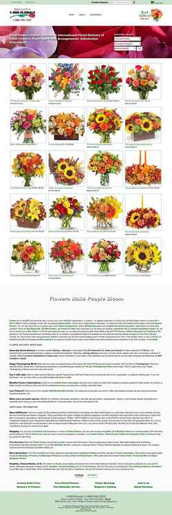 Снимак екрана www.800florals.com