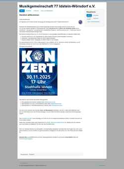 Screenshot www.mg77.de