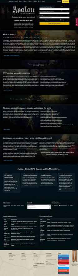 Captura de pantalla www.avalon-rpg.com