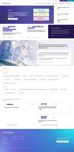 Screenshot www.medtecheurope.org