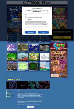 Schermata www.onlinegames.com
