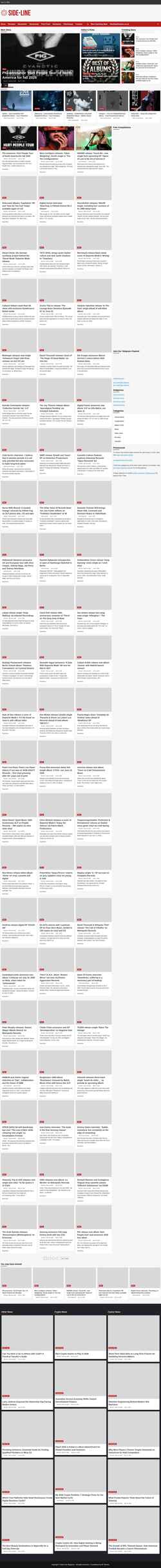 Screenshot www.side-line.com