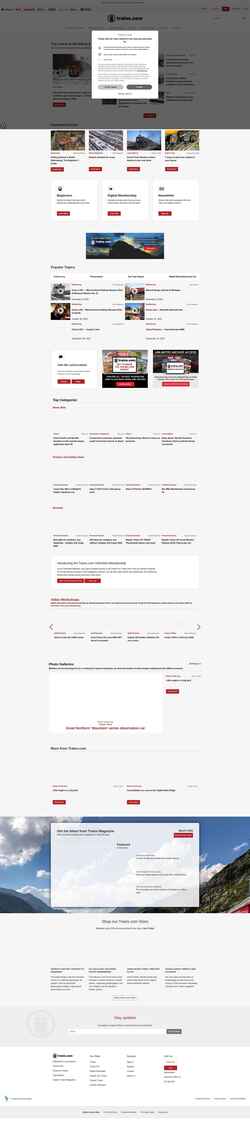 Screenshot www.trains.com