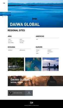 Snímek obrazovky www.daiwa.com