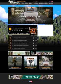 Captura de tela www.bear-hunting.com