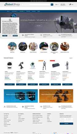 Ekrānuzņēmums www.robotshop.com