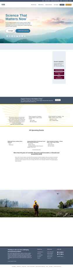 Screenshot www.dri.edu