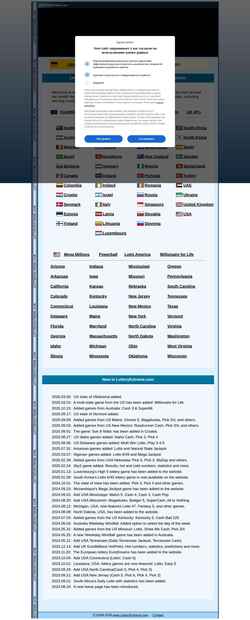Screenshot www.lotteryextreme.com