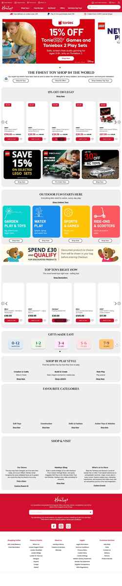 Screenshot www.hamleys.com