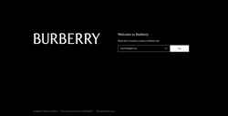 Captură de ecran www.burberry.com