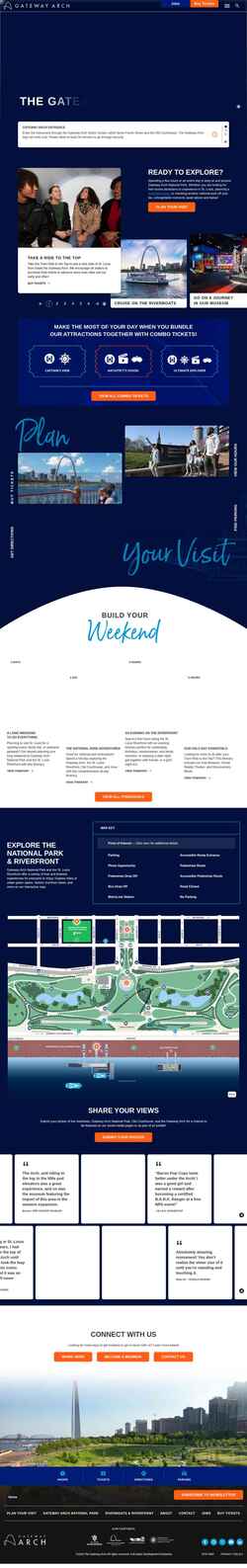 Скриншот www.gatewayarch.com