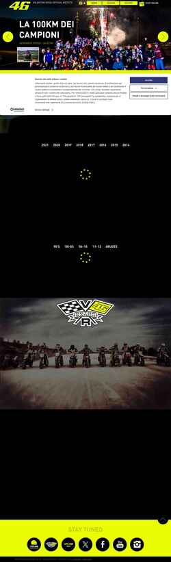 Screenshot www.valentinorossi.com