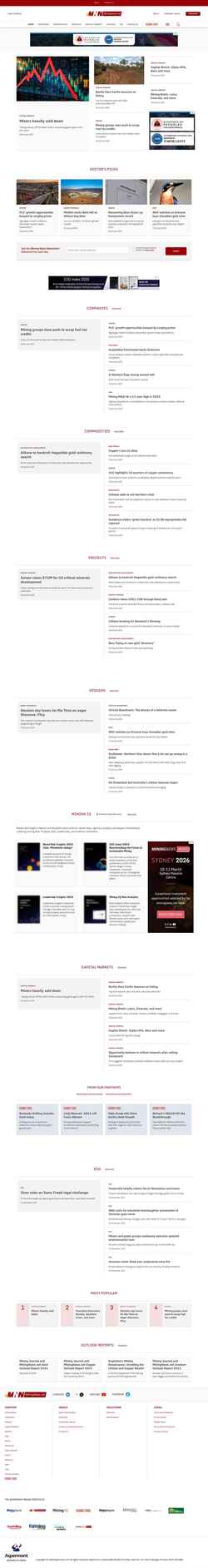 Снимак екрана www.miningnews.net