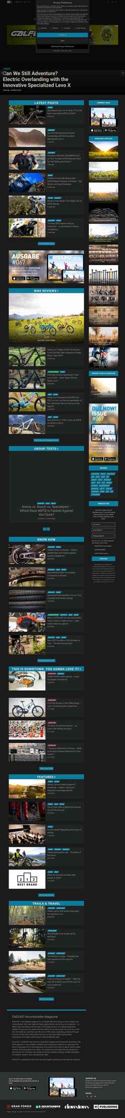 Snímek obrazovky enduro-mtb.com