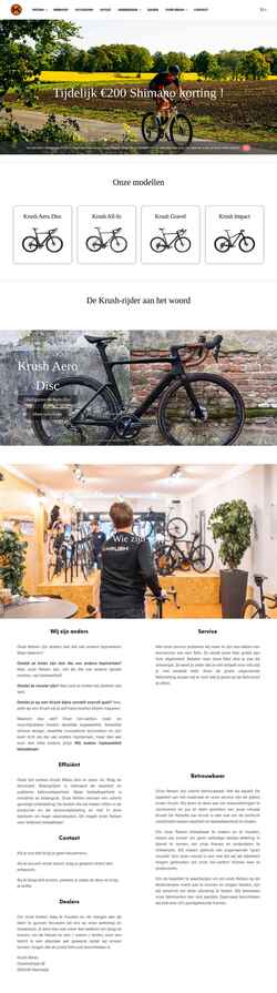 Screenshot www.krush-bikes.com