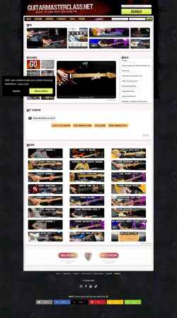 Скриншот www.guitarmasterclass.net