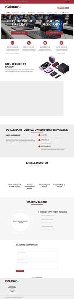 Screenshot pcalkmaar.com