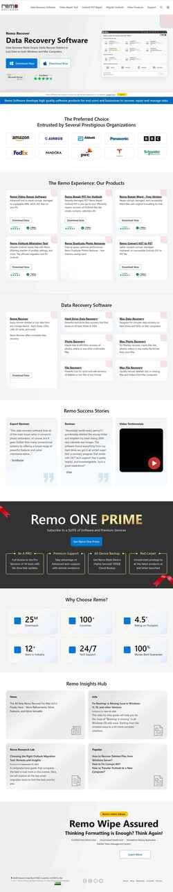 Στιγμιότυπο οθόνης www.remosoftware.com