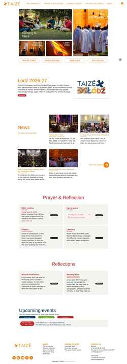 Zrzut ekranu www.taize.fr