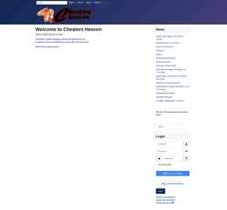 Screenshot cheaters-heaven.com