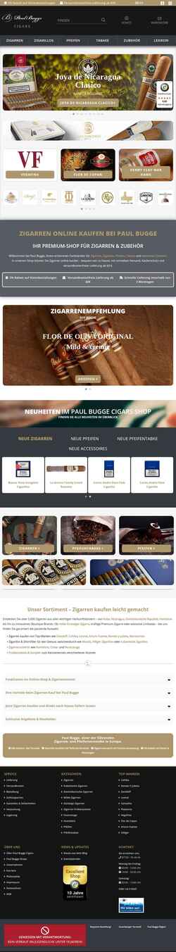 Screenshot www.paul-bugge.com