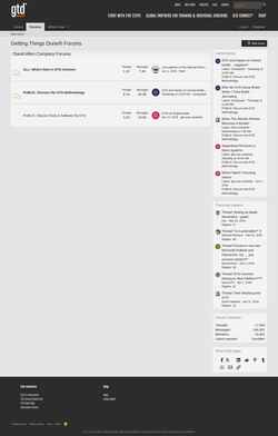 Schermafbeelding forum.gettingthingsdone.com