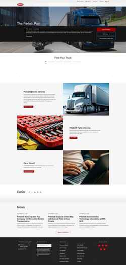 スクリーンショット www.peterbilt.com