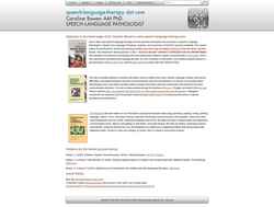 Posnetek zaslona speech-language-therapy.com