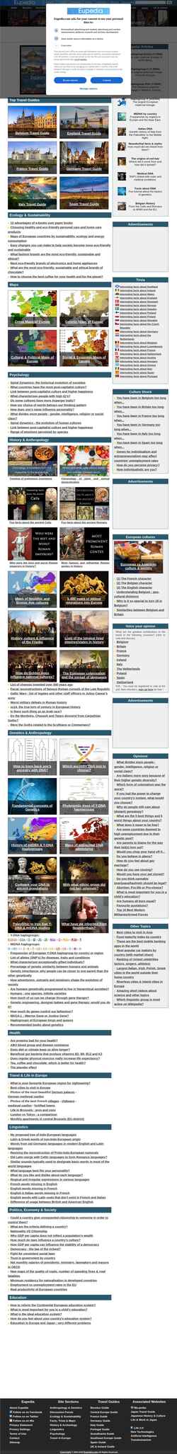 Screenshot eupedia.com