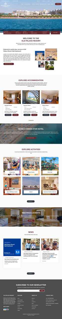 Екранна снимка oldpalaceresort.com