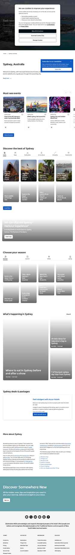 Skærmbillede www.sydney.com