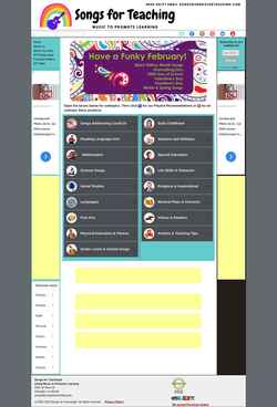 Schermata songsforteaching.com