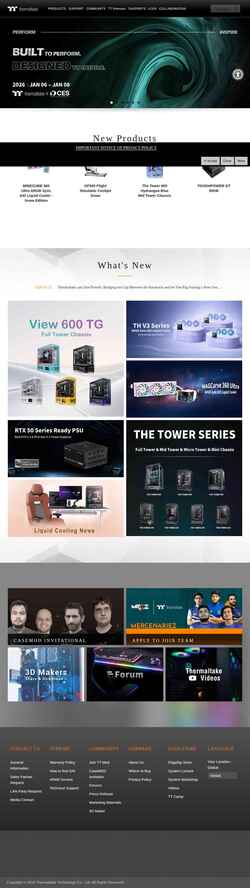 Screenshot thermaltake.com